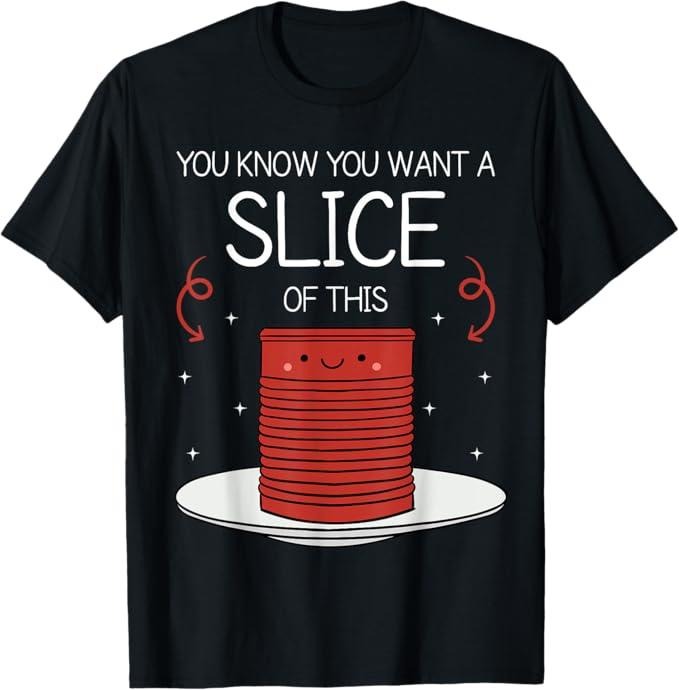 Funny Thanksgiving Shirts, Funny Thanksgiving Canned Cranberry Sauce T-Shirt - Menswear Top