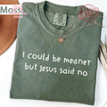 Could Meaner Jesus Said Christian Faith Humor Tee Religious Quote Comfort Colors Christian (1)