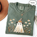 Comfort Colors Ghost Floral Ghos Retro Halloween Fall Halloween Daisy Flower (1)