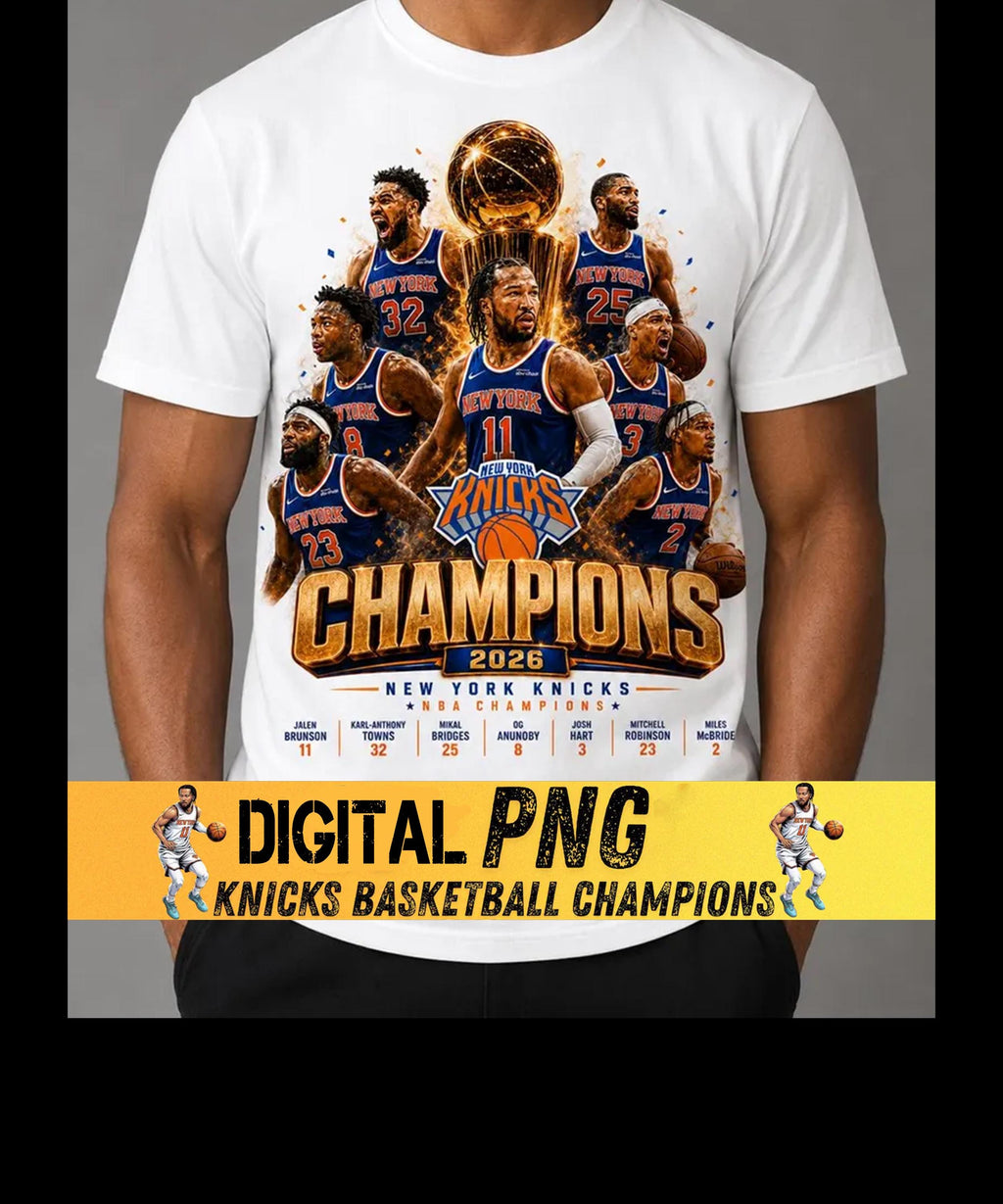 Digital Png York Knicks Champions 2026 Brunson Team More (1)