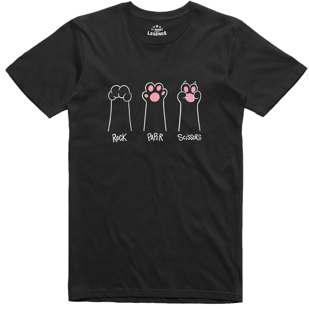 Cat Paws Rock Paper Scissors Tee Unisex T-shirt, Sweatshirt, Hoodie (1)