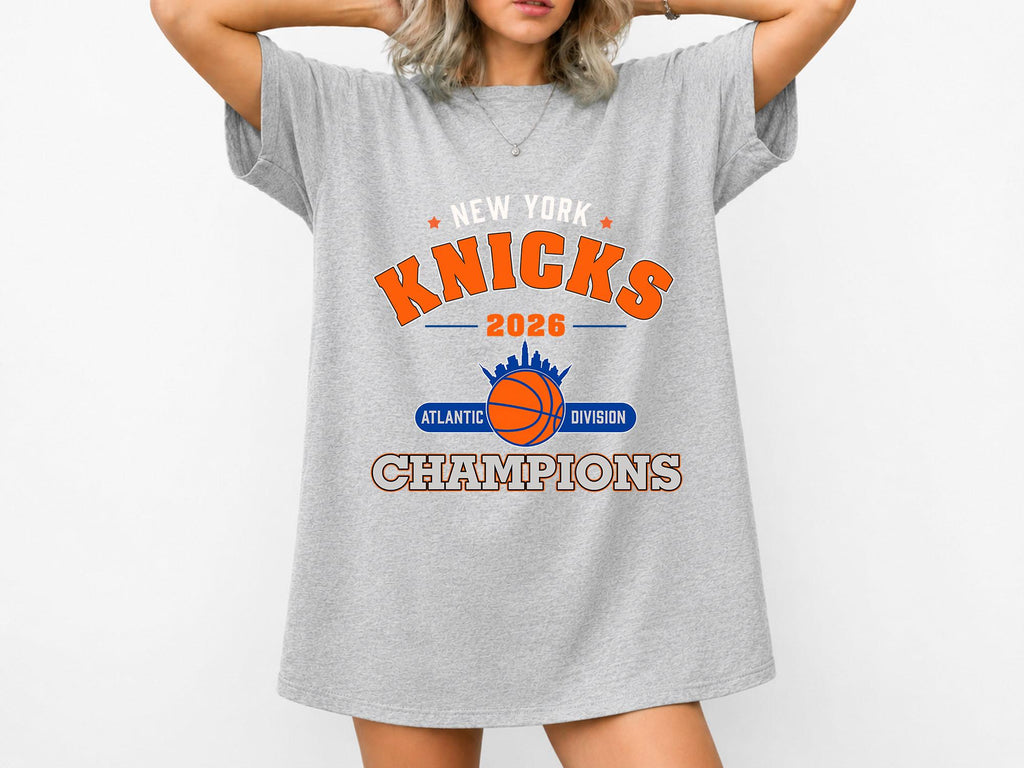 York Knicks 2026 Atlantic Division Champions Knicks Basketball Fan Tee Nyc Playoff Champions Knicks Fans (2)