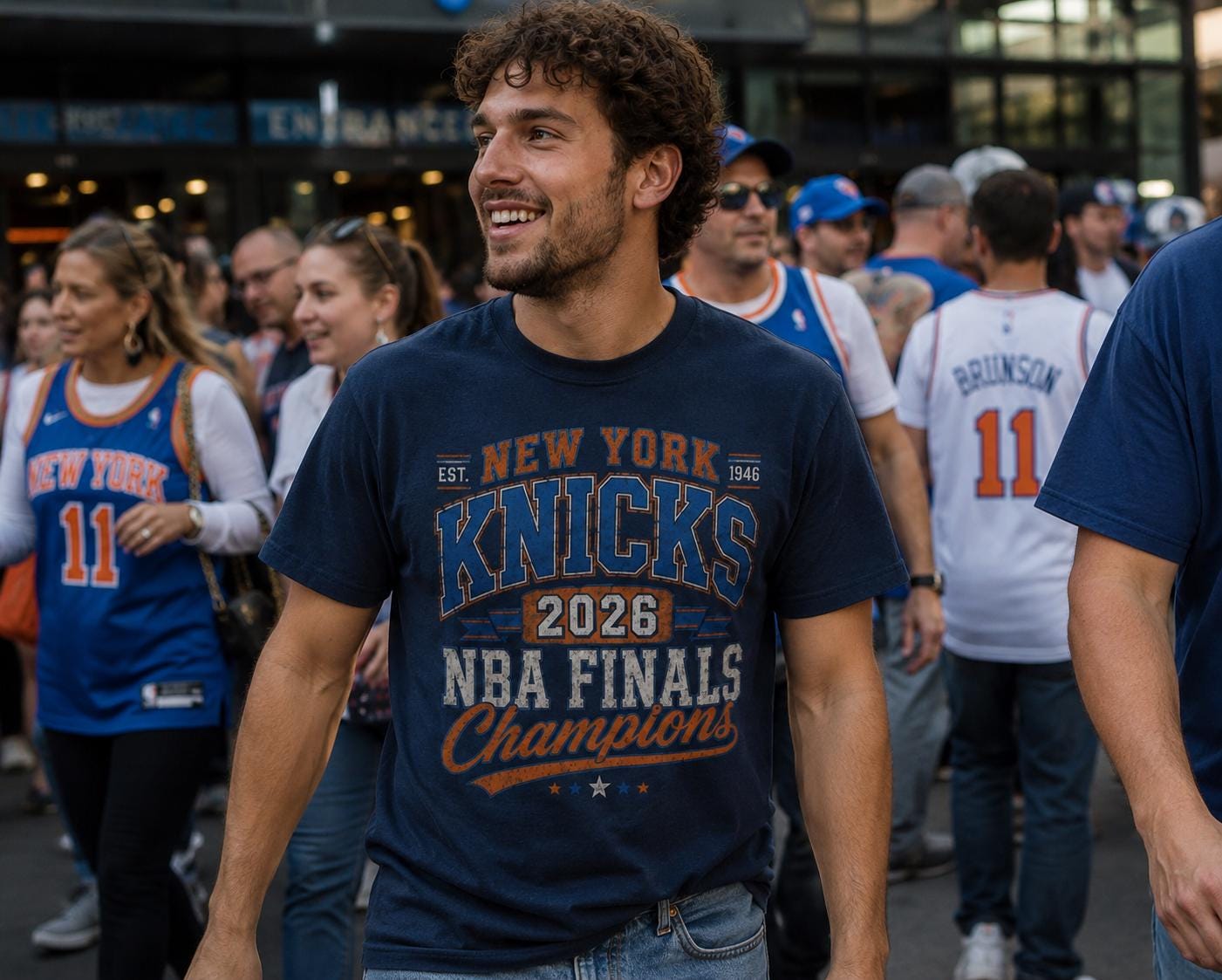 Vintage York Basketball Champions 2026 Retro Varsity Basketball Fan Tee Nyc Basketball (2)