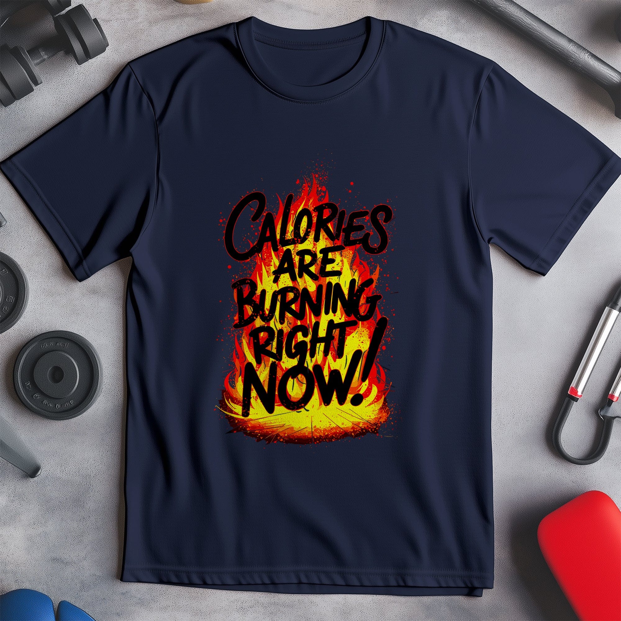 Gym 94 T-shirt Calories on Fire