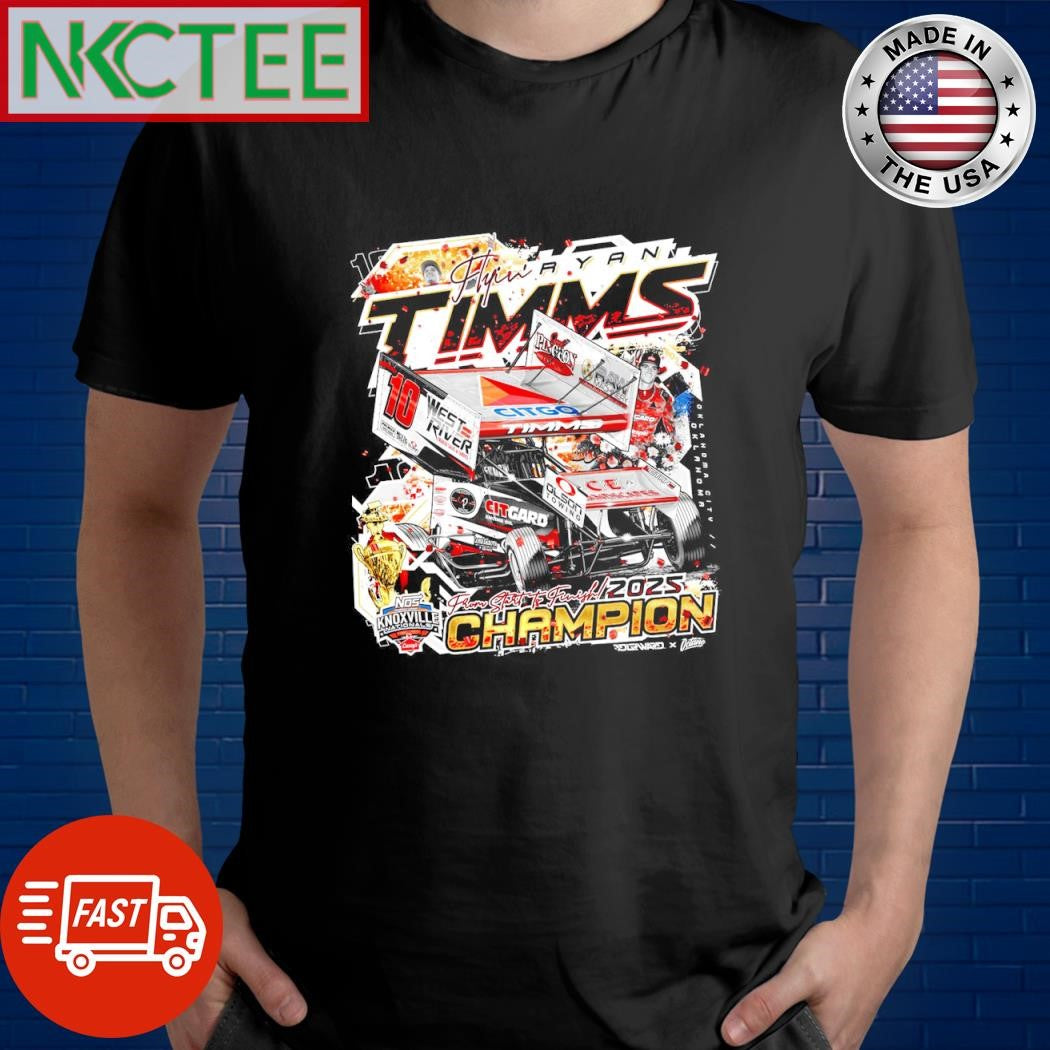 10 Flynn Ryan Timms 2025 champion car shirt