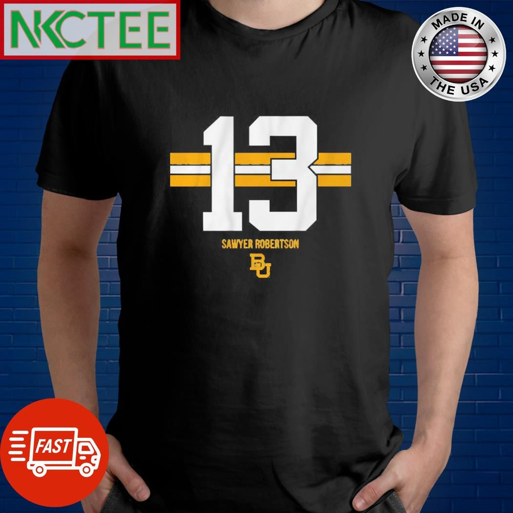 13 Sawyer Robertson text shirt