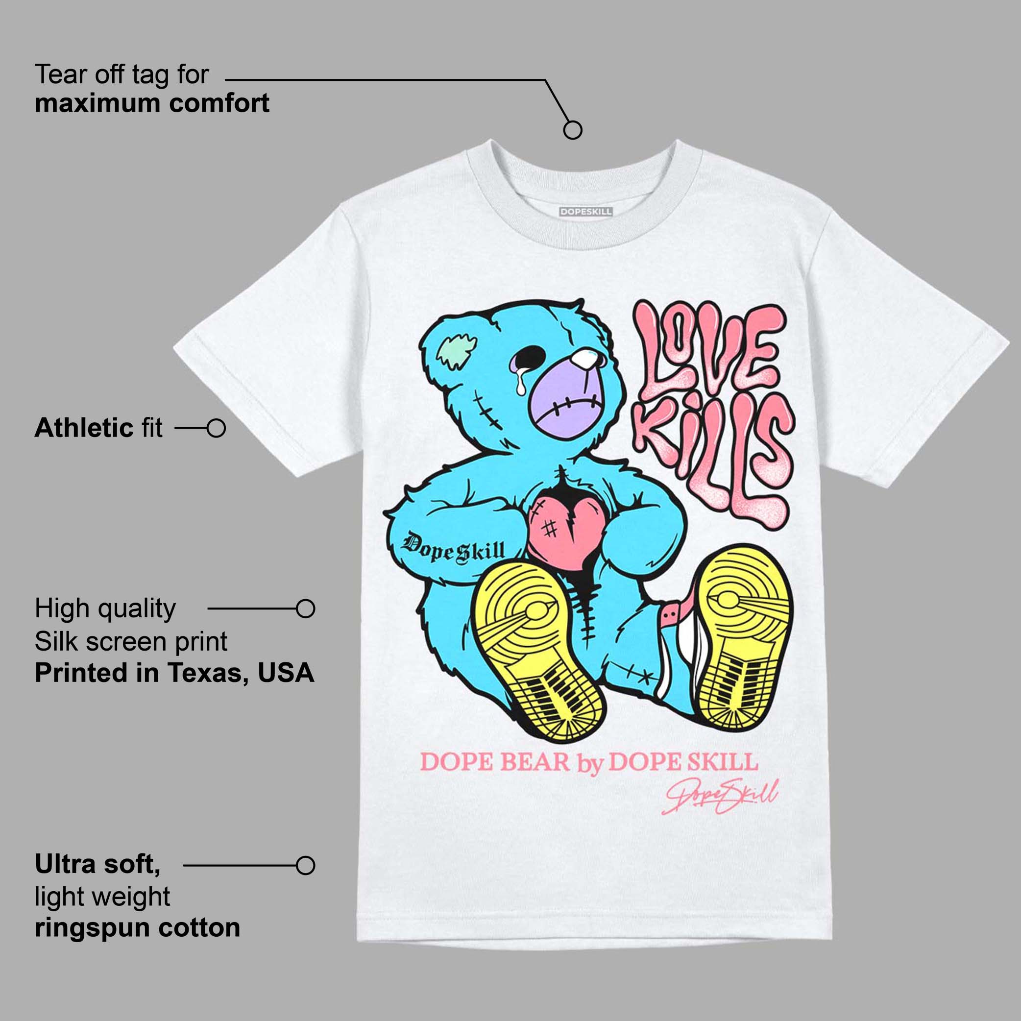 Candy Easter Dunk Low DopeSkill T-Shirt Love Kills Graphic - clothing by FluxTees.com (Image 3)