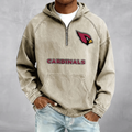 Arizonna Cardinals Men's Half-Zip Denim Hoodie