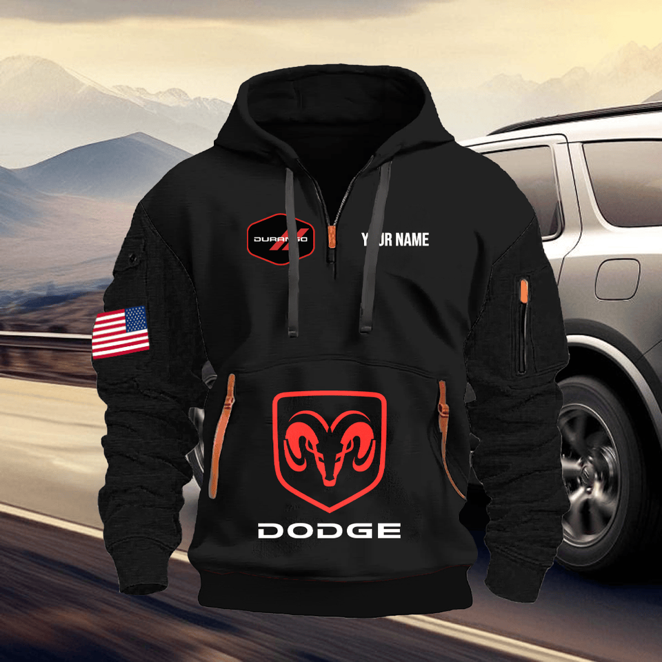 Dodge Durango Personalized Quarter Zipper Unisex Hoodie