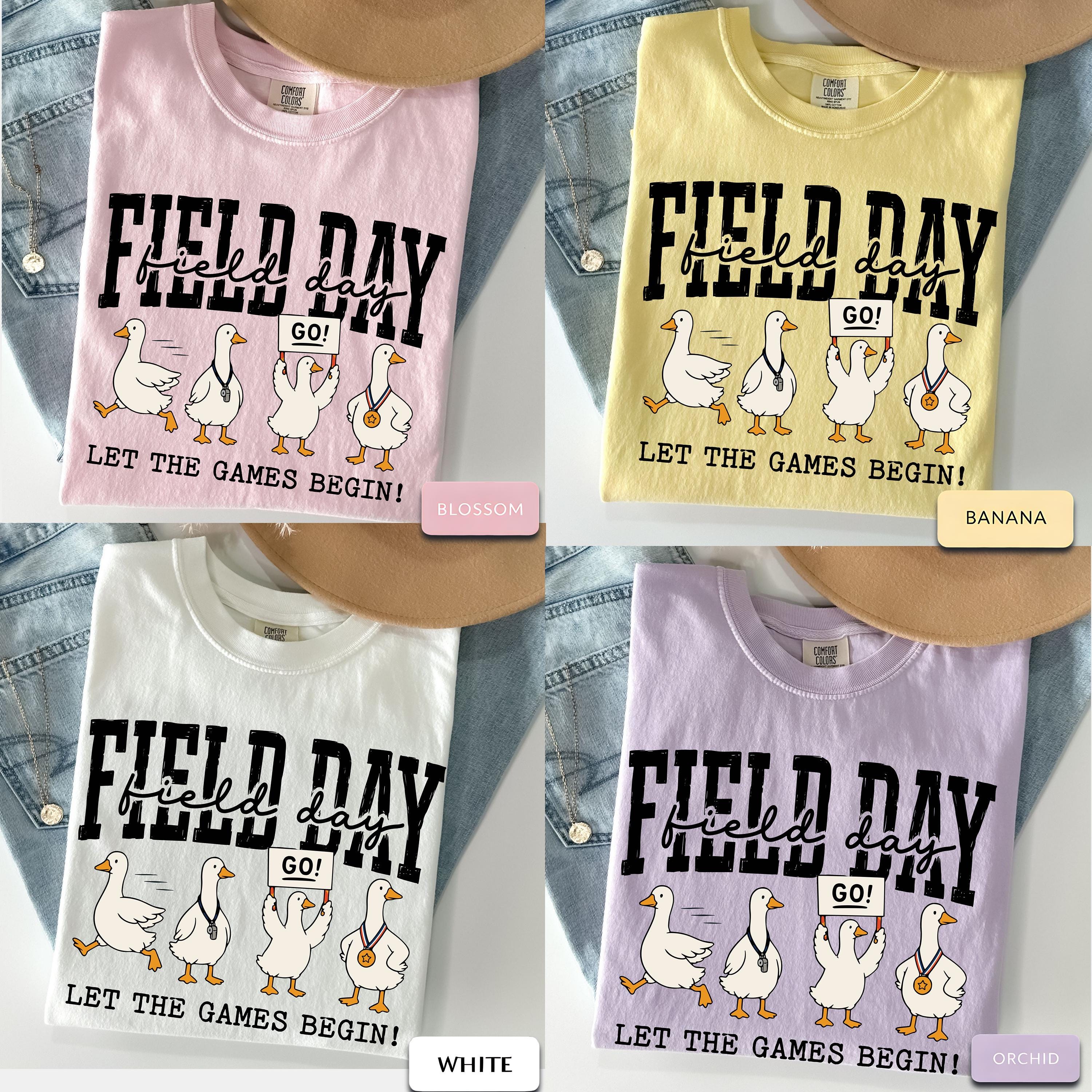Field Day Goose Teacher Field Day Goose Teacher Tee Comfort Colors Field Day Tee School Sports Day (3)