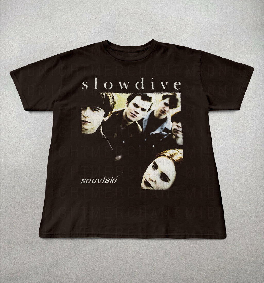 Slowdive Soulvaki 90s Band Tees Alt Rock Band Tee 90s Sheogaze Slowdive Band Tee Retro (3)
