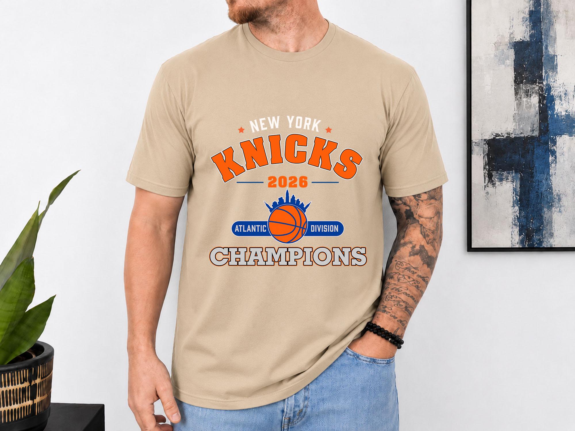 York Knicks 2026 Atlantic Division Champions Knicks Basketball Fan Tee Nyc Playoff Champions Knicks Fans (3)