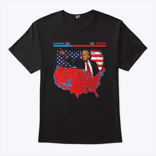2024 Electoral Map Trump 312 Red 2024 Election Results Map Shirt
