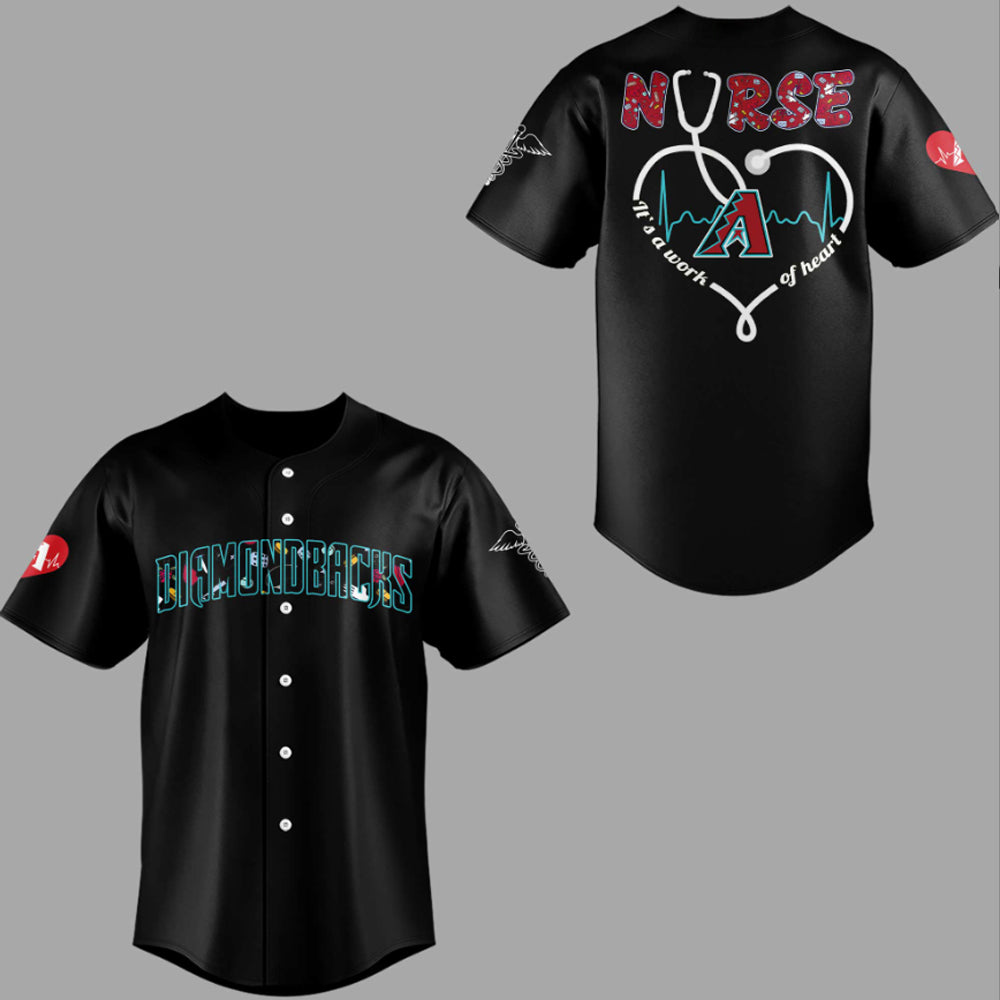 2025 Arizona Diamondbacks NURSES NIGHT Jersey - Grishko.com