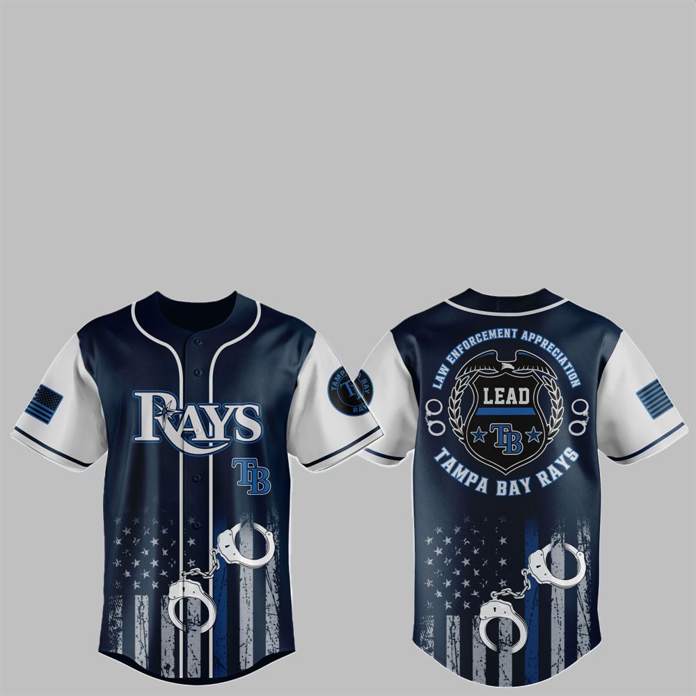 2025 Bay Rays x Law Enforcement Appreciation Day Jersey - Grishko.com