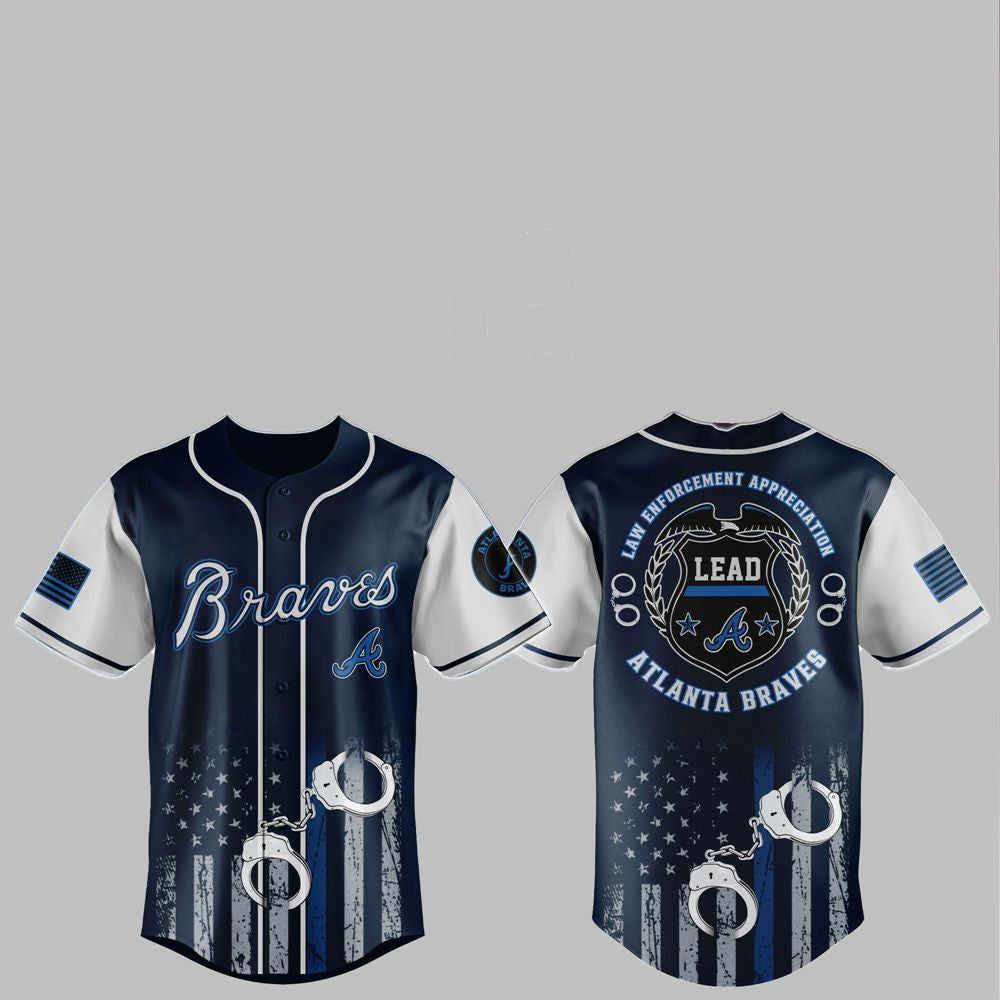 2025 Braves Law Enforcement Appreciation Day Jersey - Grishko.com