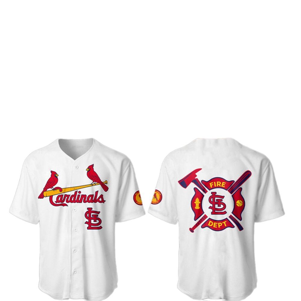 2025 Cardinals Firefighter Appreciation Night Jersey - Grishko.com