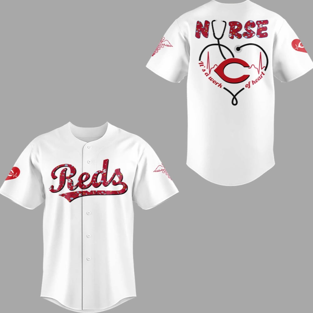 2025 Cincinnati Reds NURSES NIGHT Jersey - Grishko.com