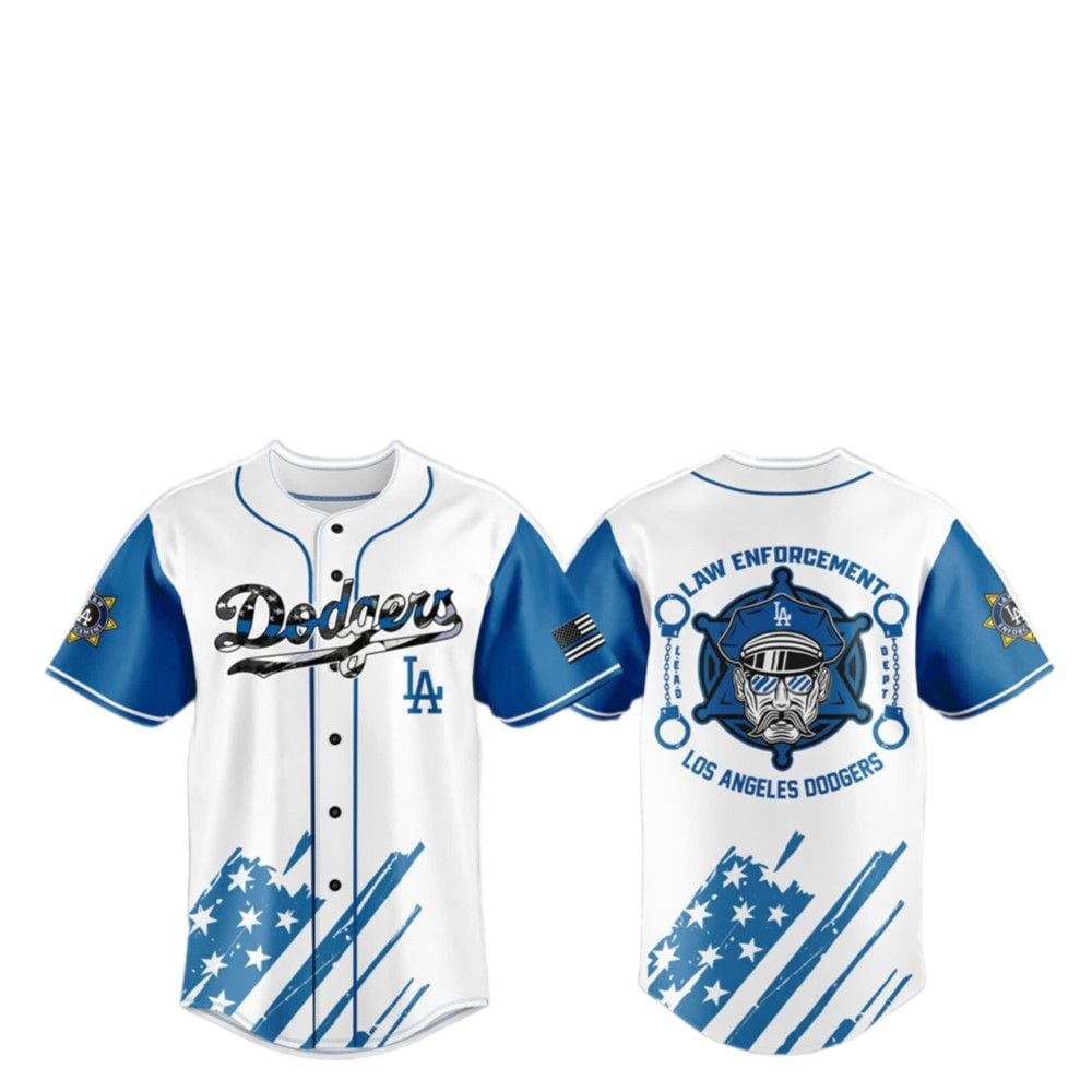 2025 Dodgers Law Enforcement Appreciation Day Jersey - Grishko.com