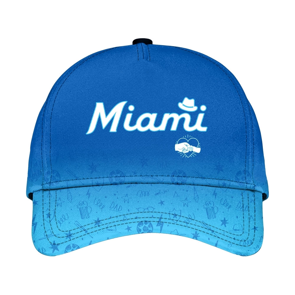 2025 Miami Marlins Happy Father Day Baseball Jersey Combo - Grishko.com