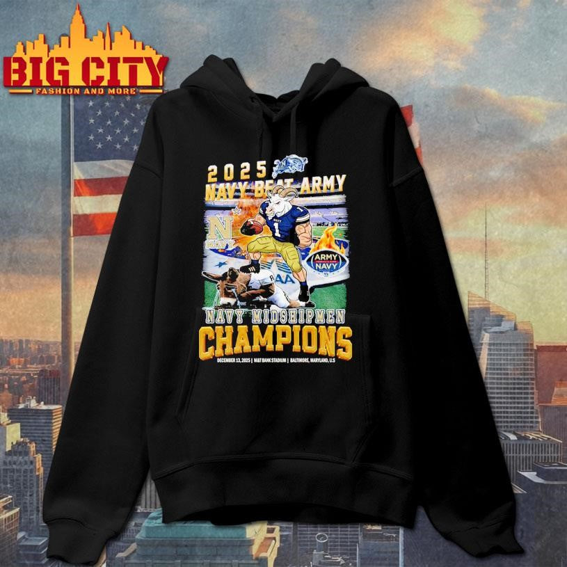 2025 Navy Beat Army Champions Navy Midshipmen Vintage Shirt