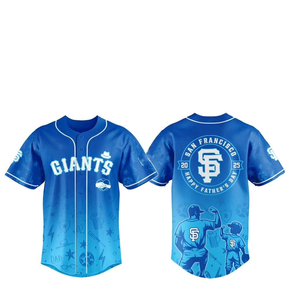 2025 SF Giants Happy Father Day Baseball Jersey Combo - Grishko.com