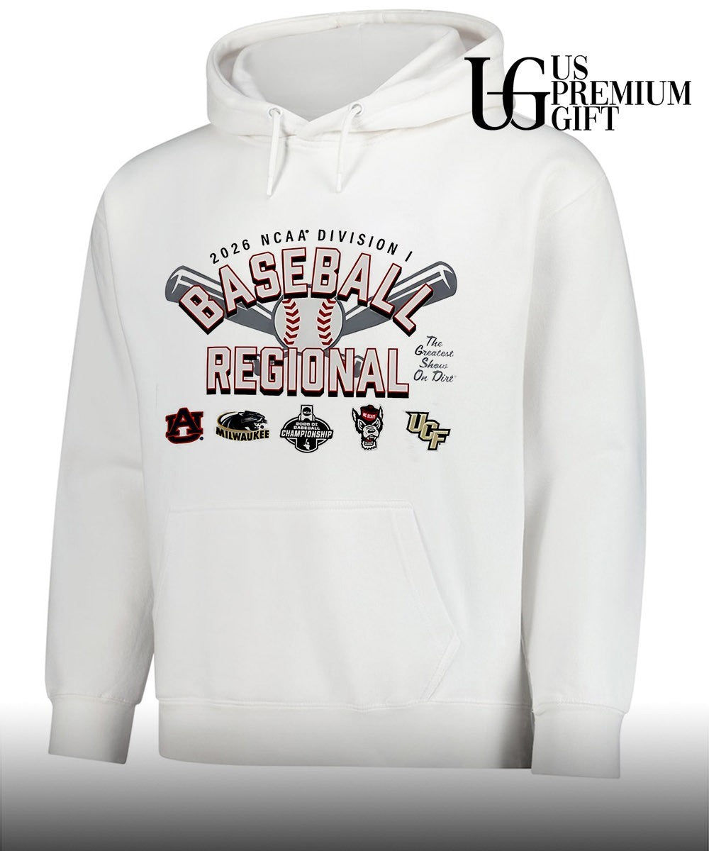 2026 NCAA Division I Baseball Regional Auburn Milwaukee NC State and UCF logo shirt