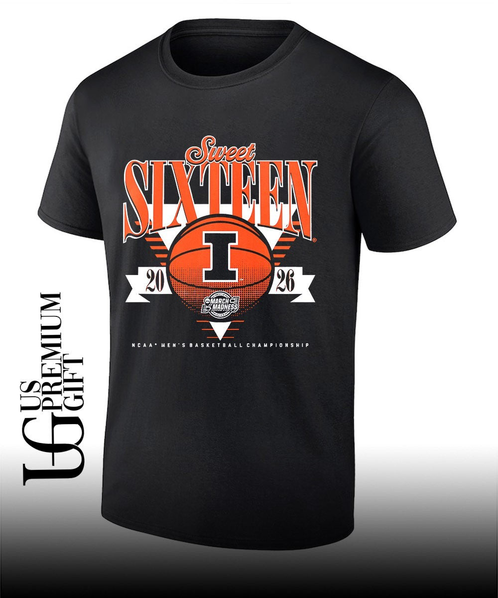 2026 NCAA March Madness Sweet Sixteen Illinois Fighting Illini Men’s basketball Championship shirt