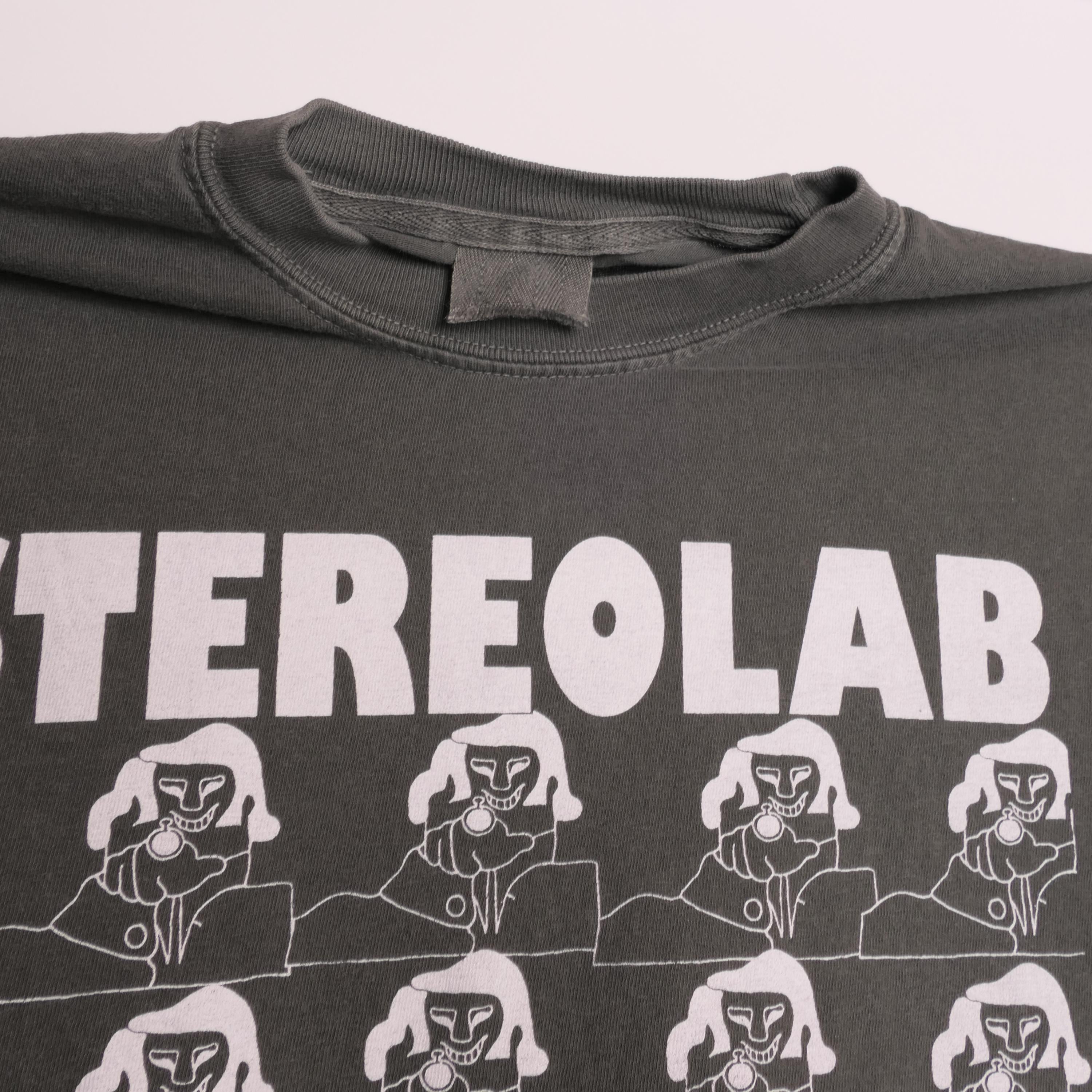 Stereolab French Disko Tee Peng Cliff Super 45 French Paris France Electronic Art Music Pop Band Tour Heavyweight Faded Med (4)