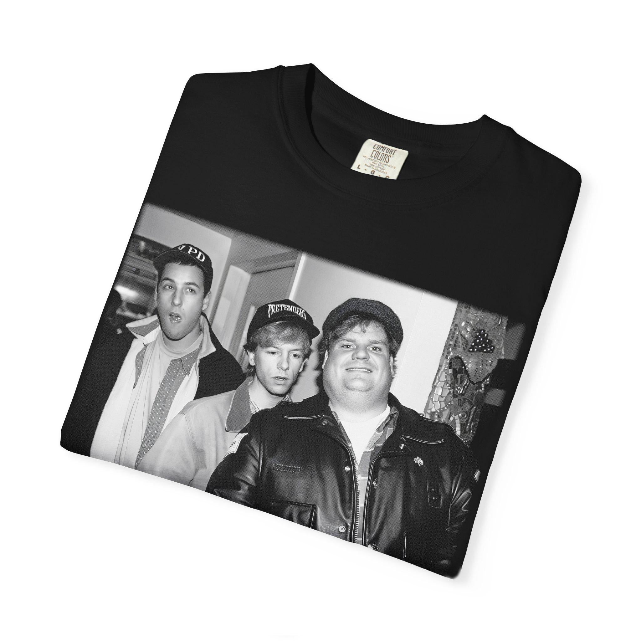 Adam Sandler Chris Farley David Spade 90s Saturday Night Live Vintage Comfort Colors Washed Tee Retro Comedy Legend (4)