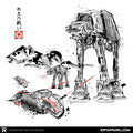 Battle in the Snow Sumi-E – Sumi Ink Wars