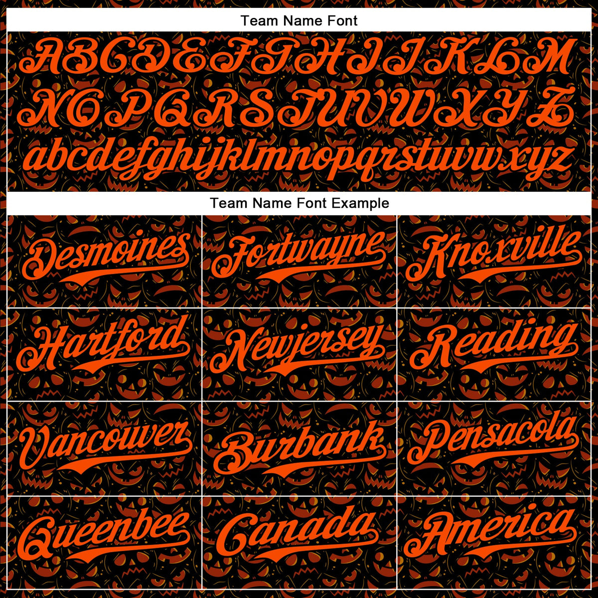 Custom Black Orange 3D Halloween Pumpkin Party Costume Ideas Authentic Baseball Jersey