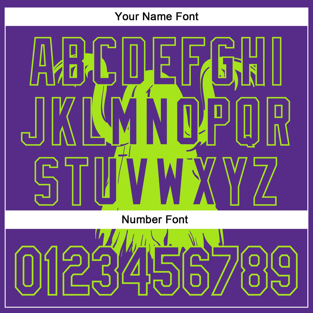 Custom Purple Neon Green Pinstripe Neon Green 3D Halloween Spooky Party Costume Ideas Authentic Baseball Jersey