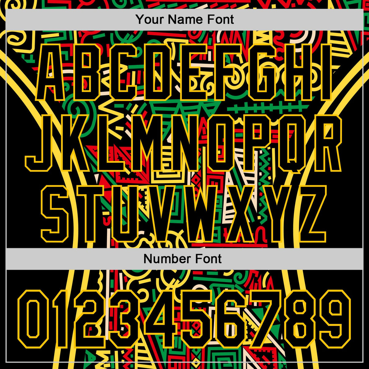 Custom Black Yellow Green-Red 3D Pattern Design Black History Month African Ethnicity Style Abstract Geometric Authentic Baseball Jersey