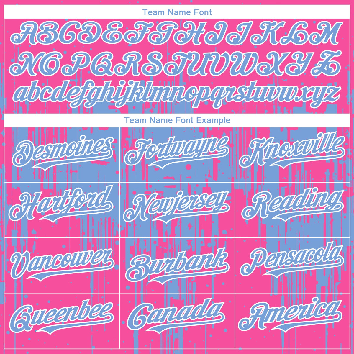 Custom Pink Light Blue-White Dripping Splatter Paint Authentic Baseball Jersey