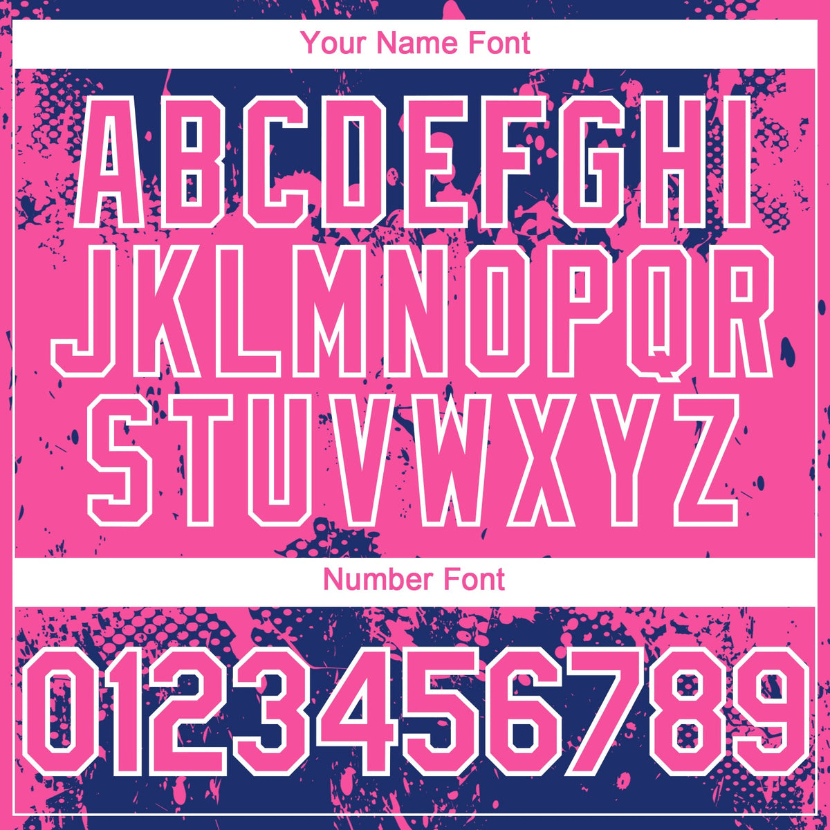 Custom Royal Pink-White Abstract Splatter Grunge Paint Authentic Baseball Jersey