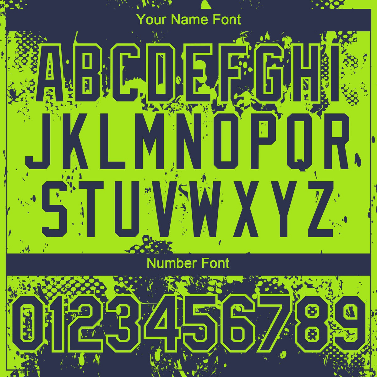 Custom Navy Neon Green Abstract Splatter Grunge Paint Authentic Baseball Jersey