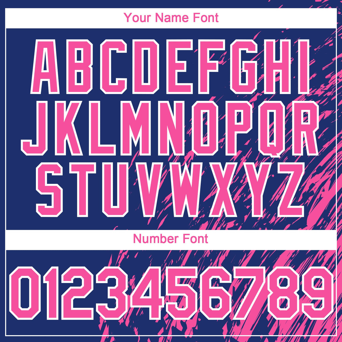 Custom Royal Pink-White Paint Stroke Grunge Streak Authentic Baseball Jersey