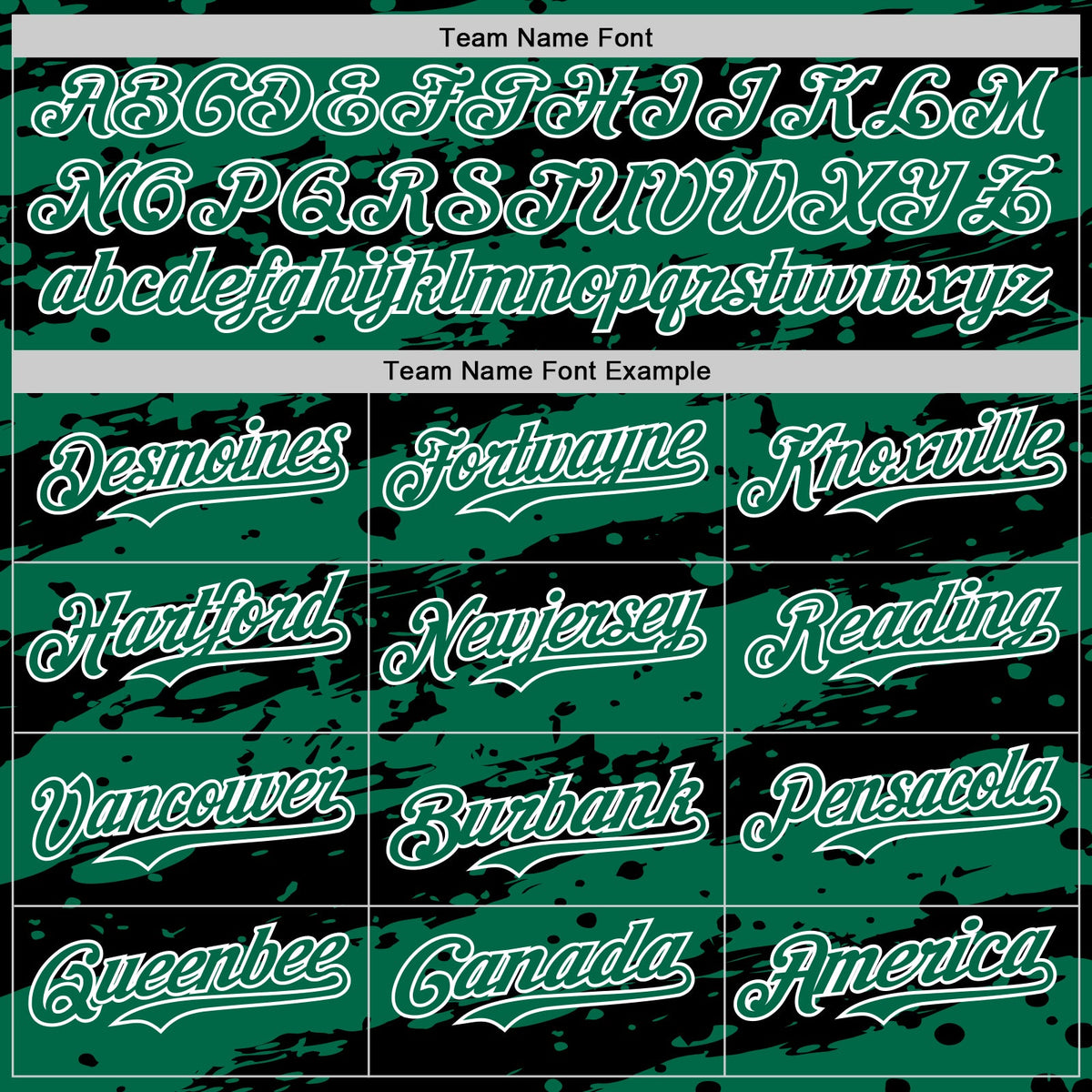 Custom Kelly Green Black-White Paint Splash Stripe Authentic Baseball Jersey