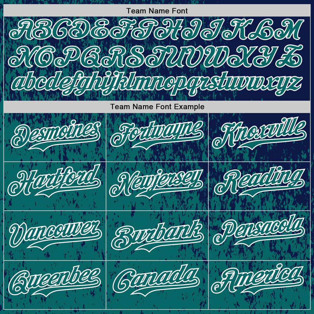 Custom Navy Teal-White Abstract Fragment Splatter Authentic Baseball Jersey
