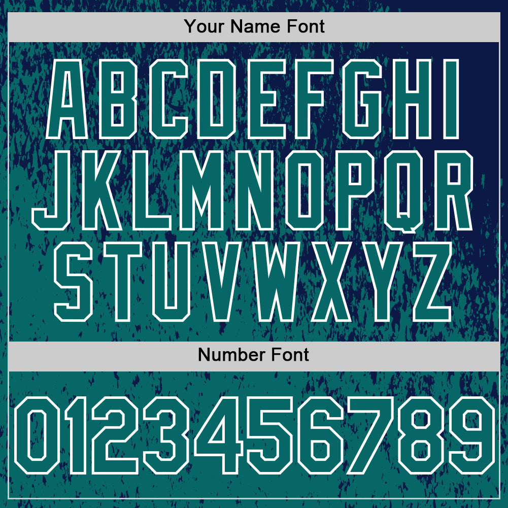 Custom Navy Teal-White Abstract Fragment Splatter Authentic Baseball Jersey