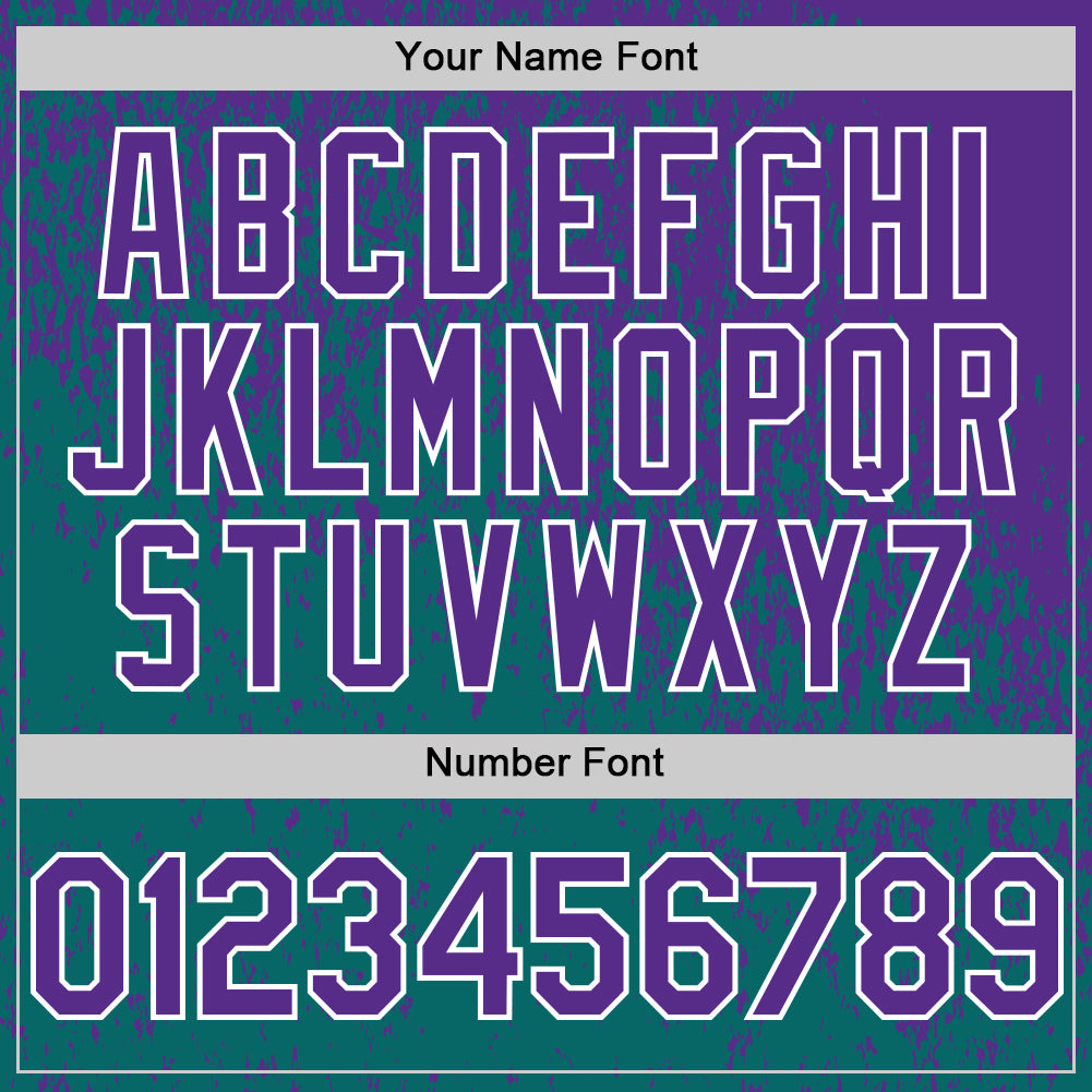 Custom Purple Teal-White Abstract Fragment Splatter Authentic Baseball Jersey
