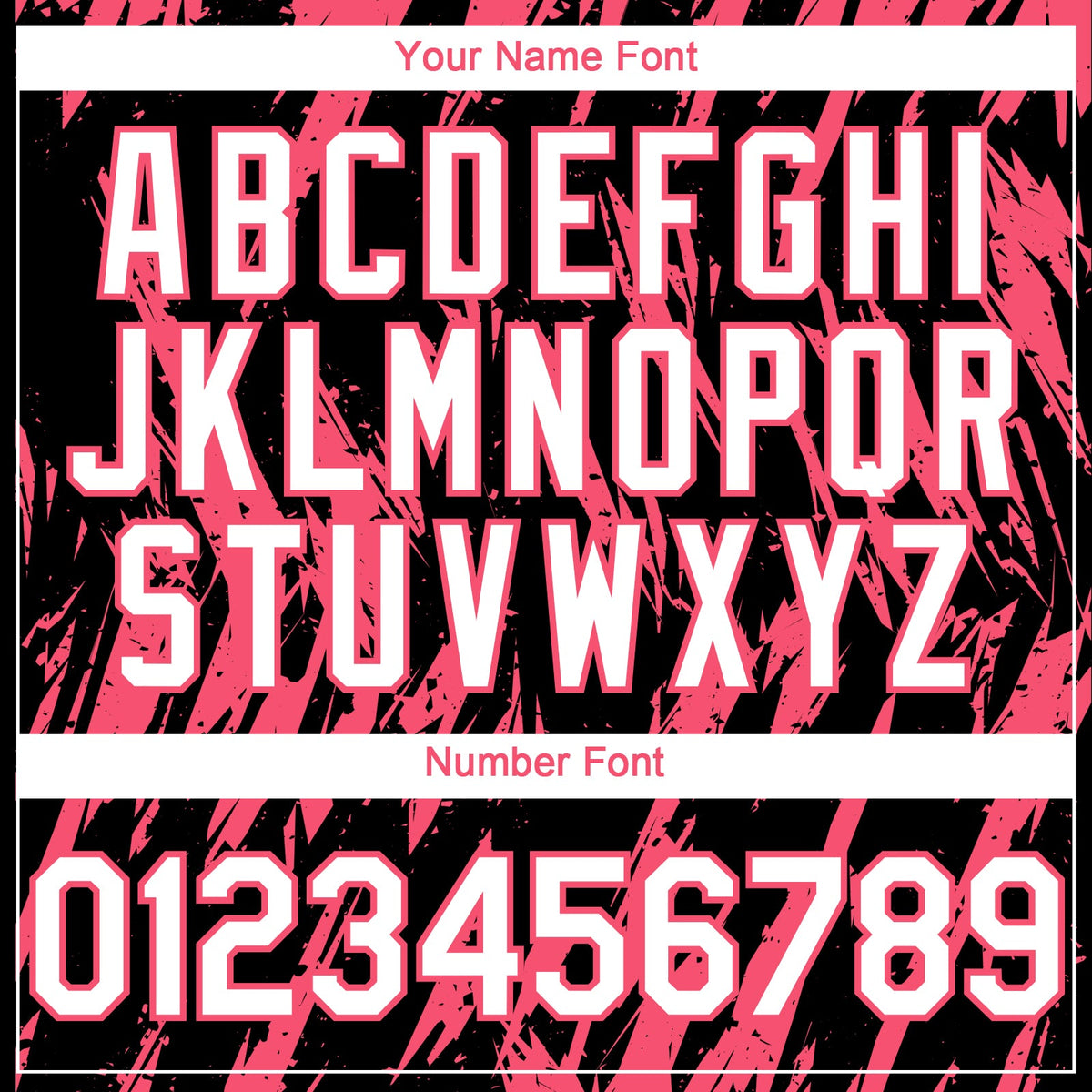 Custom Black White-Neon Pink Splatter Torn Sharp Brush Stroke Authentic Baseball Jersey
