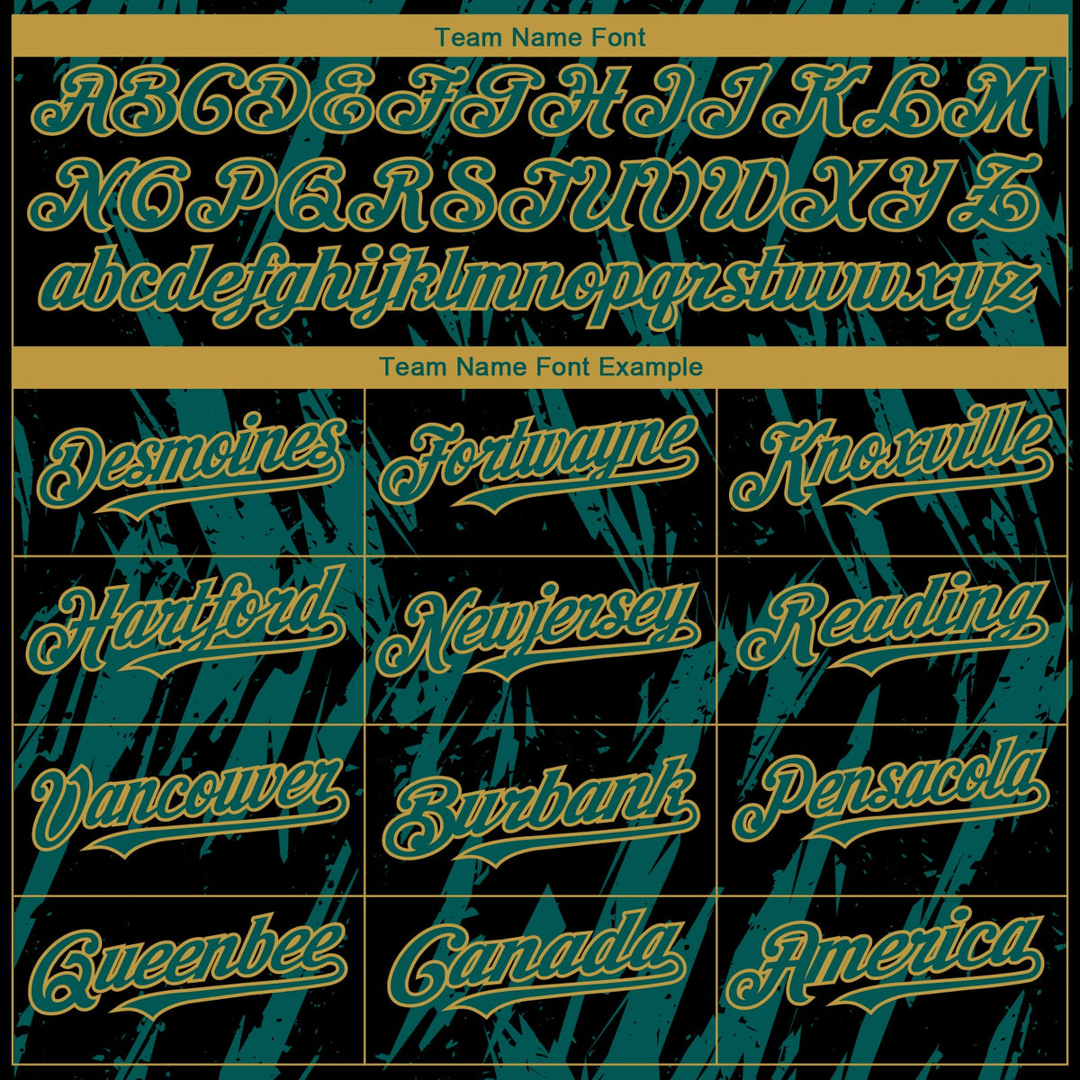 Custom Black Midnight Green-Old Gold Splatter Torn Sharp Brush Stroke Authentic Baseball Jersey