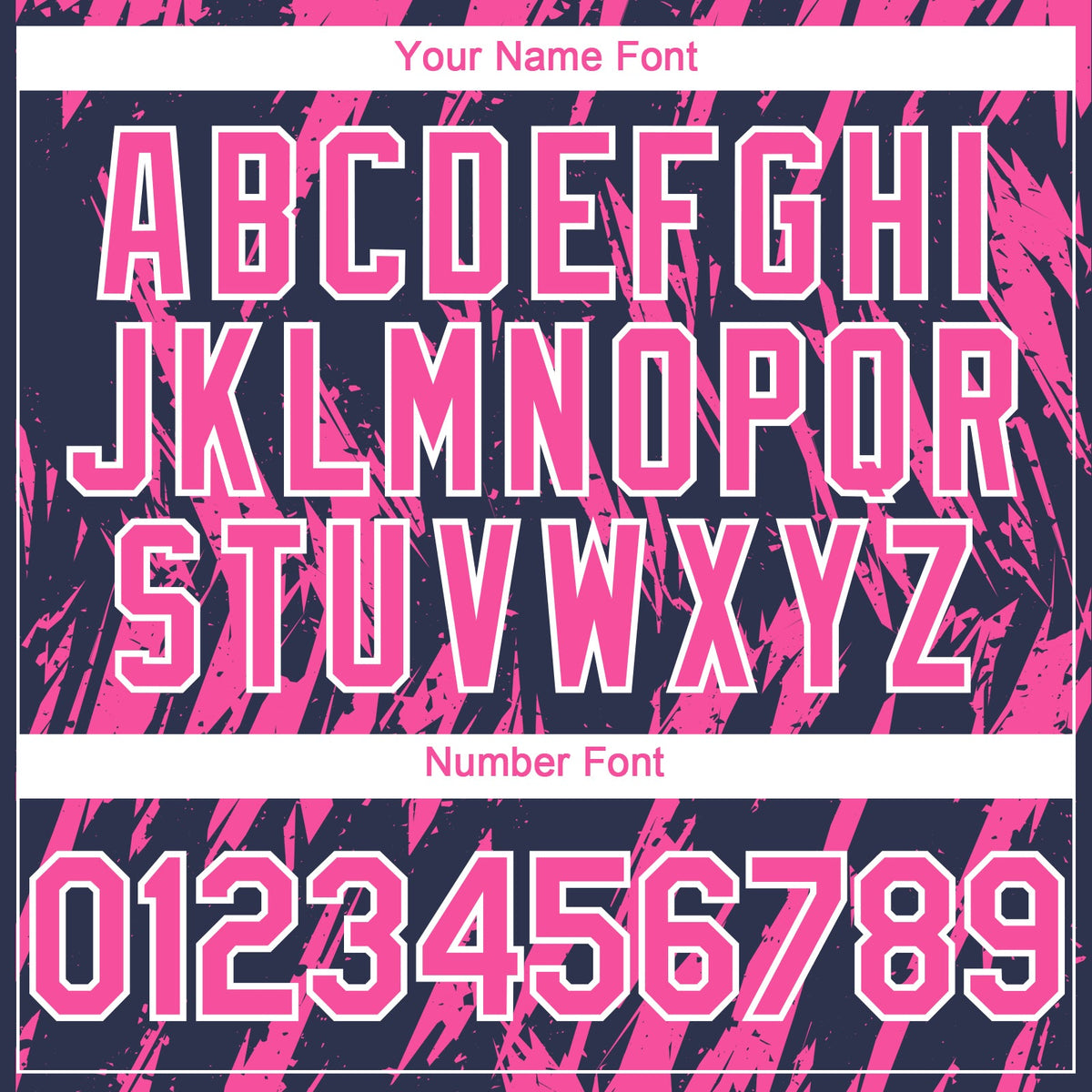 Custom Navy Pink-White Splatter Torn Sharp Brush Stroke Authentic Baseball Jersey