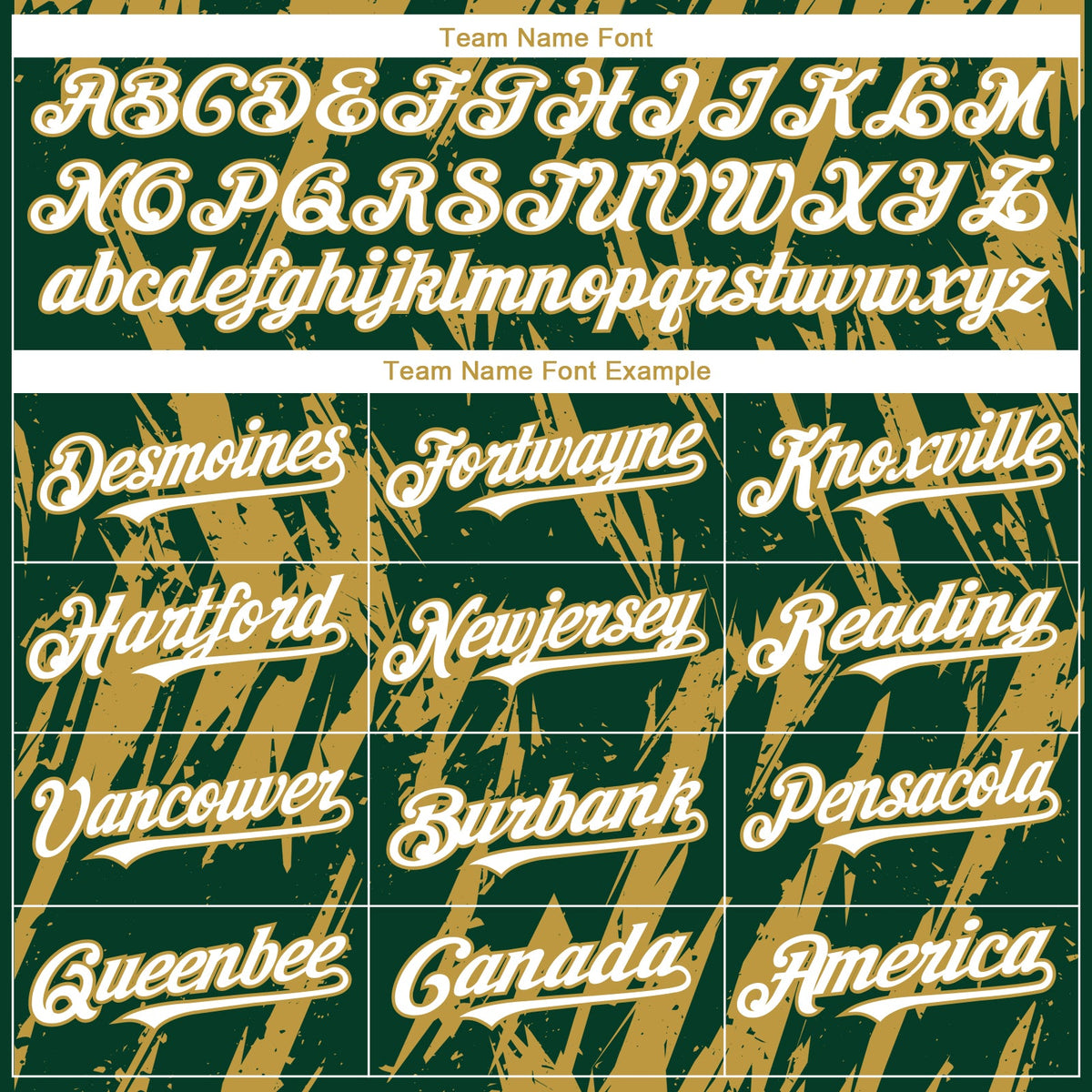 Custom Green White-Old Gold Splatter Torn Sharp Brush Stroke Authentic Baseball Jersey
