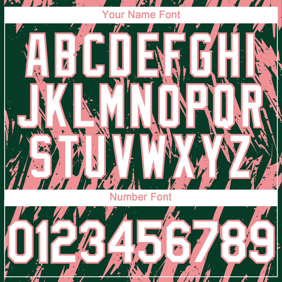 Custom Green White-Medium Pink Splatter Torn Sharp Brush Stroke Authentic Baseball Jersey