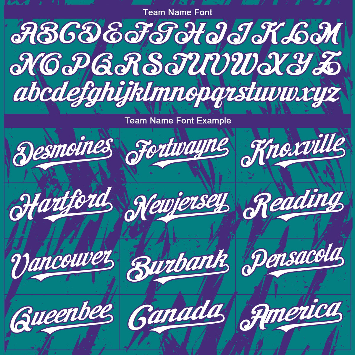 Custom Teal White-Purple Splatter Torn Sharp Brush Stroke Authentic Baseball Jersey