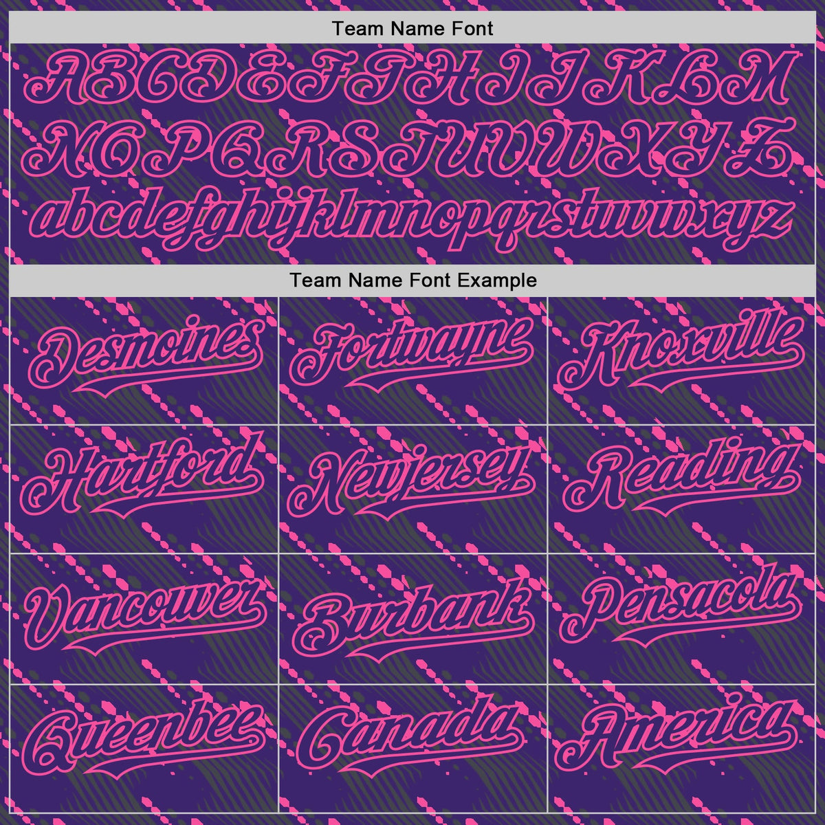 Custom Purple Pink 3D Pattern Design Slant Lines Authentic Baseball Jersey