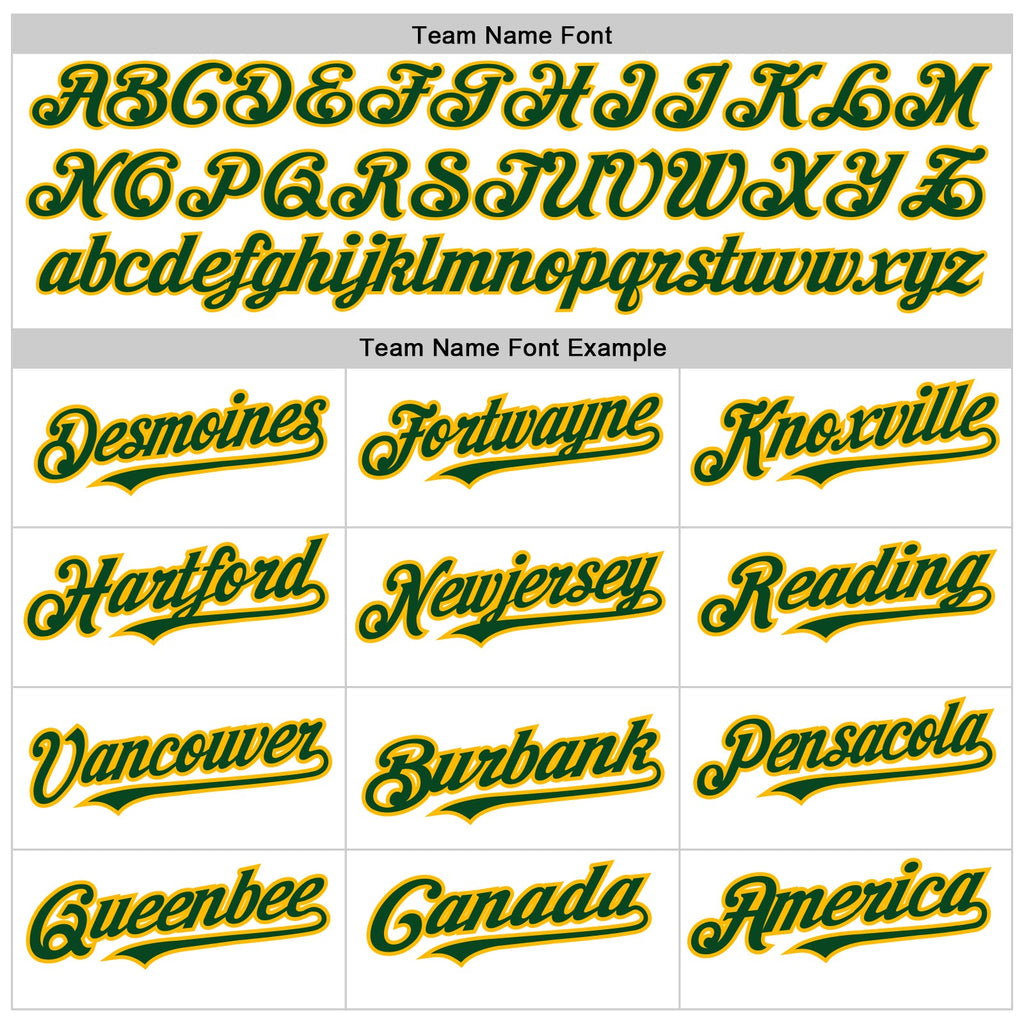 Custom White Green-Gold 3D Pattern Design Abstract Sharp Shape Authentic Baseball Jersey